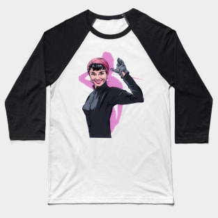 Audrey Hepburn - An illustration by Paul Cemmick Baseball T-Shirt